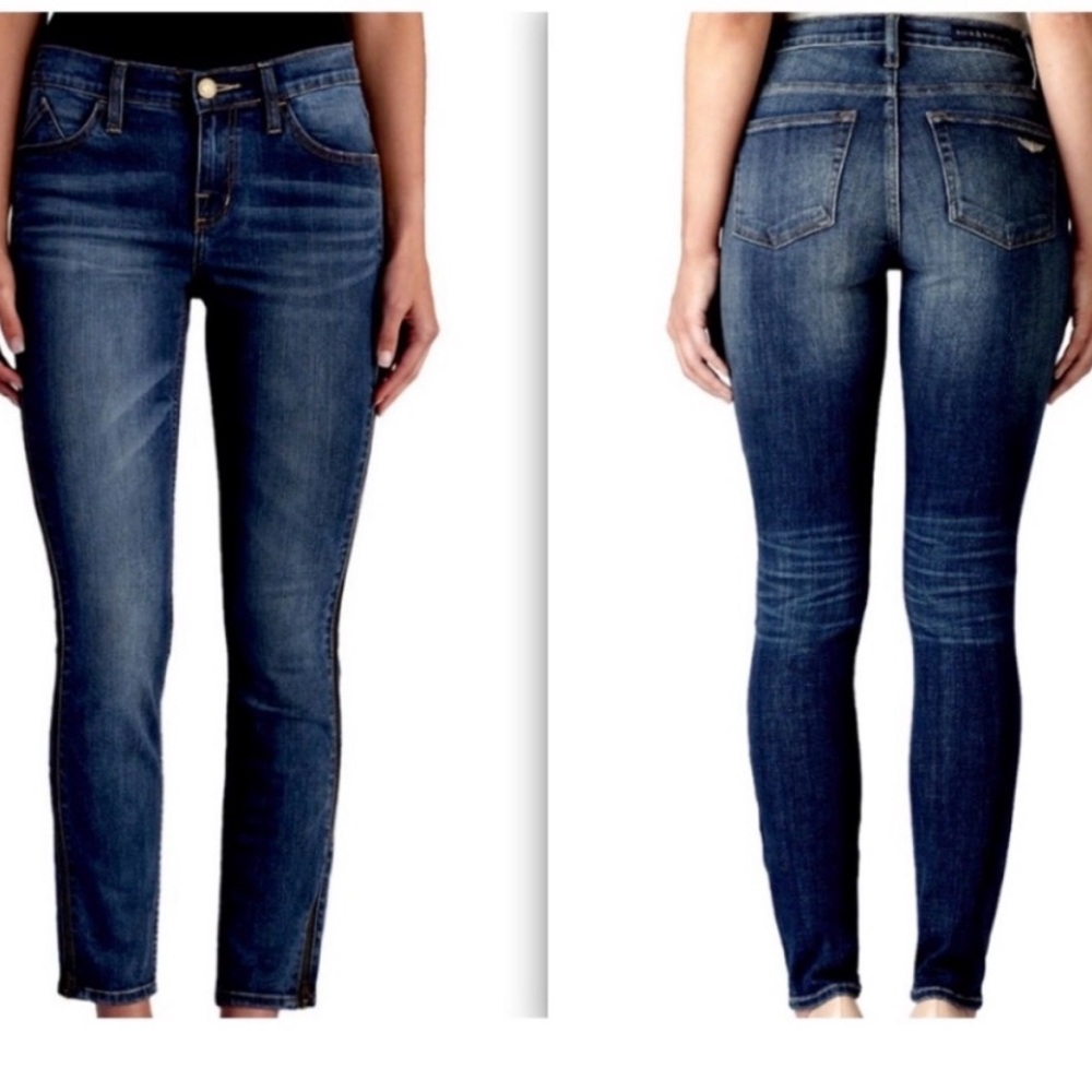 Rock & Republic Dark Wash Skinny Jeans Sz 12 Reg